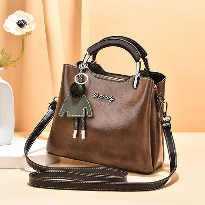 Luxury Simple Retro Small Handbag Women