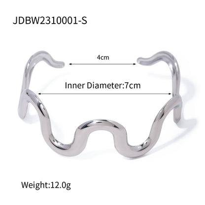 European And American INS Style Titanium Steel Bracelet 18K Gold