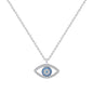 s925 Sterling Silver Atmospheric Demon Eye Necklace Eye Pendant