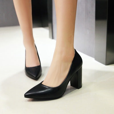 High heel ladies shoes