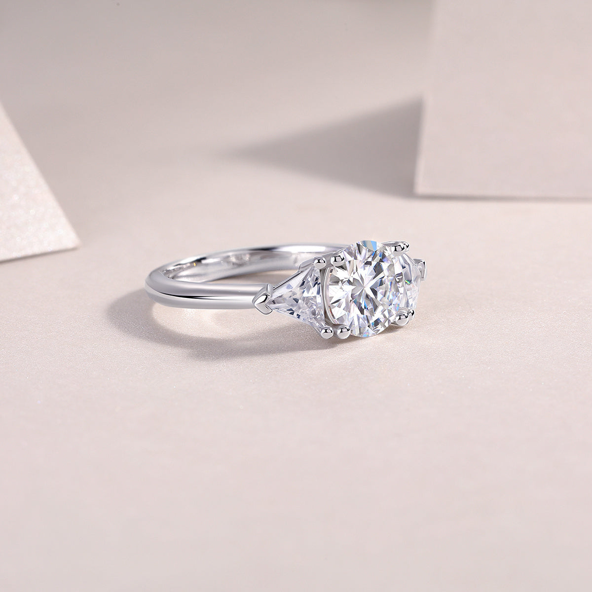 ❤️Ocean Diamond - Set With 2-carat Top-quality Moissanite S925 Silver And  Diamond Wedding Ring. The Ring Can Be Inspected With A Diamond Pen❤️