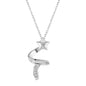 Sterling Silver Pure Silver Diamond XINGX Necklace