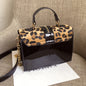 Korean Style Leopard Print Shoulder Bag Crossbody Bags For Women With Zipper Decoration Ladies Chain Handbags