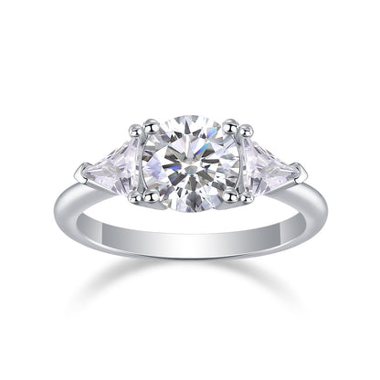 ❤️Ocean Diamond - Set With 2-carat Top-quality Moissanite S925 Silver And  Diamond Wedding Ring. The Ring Can Be Inspected With A Diamond Pen❤️