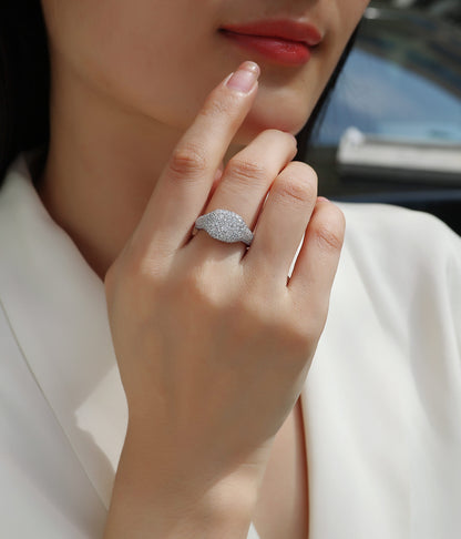 ❤️Shining Frenzy - A Wedding Ring Set With Top-quality Moissanite S925 Silver And Platinum-Diamond🔥.