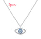 s925 Sterling Silver Atmospheric Demon Eye Necklace Eye Pendant