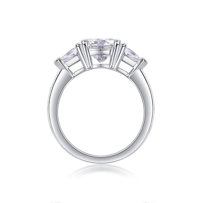 ❤️Ocean Diamond - Set With 2-carat Top-quality Moissanite S925 Silver And  Diamond Wedding Ring. The Ring Can Be Inspected With A Diamond Pen❤️