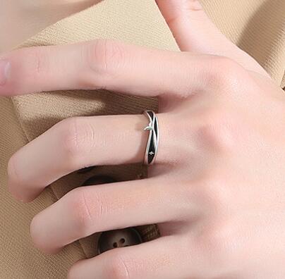 Personality Fashion 999 Pure Silver You Have Couple Rings