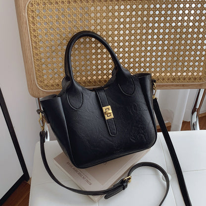Light Luxury Hand-held Bucket High-end Sense Shoulder Crossbody Bag
