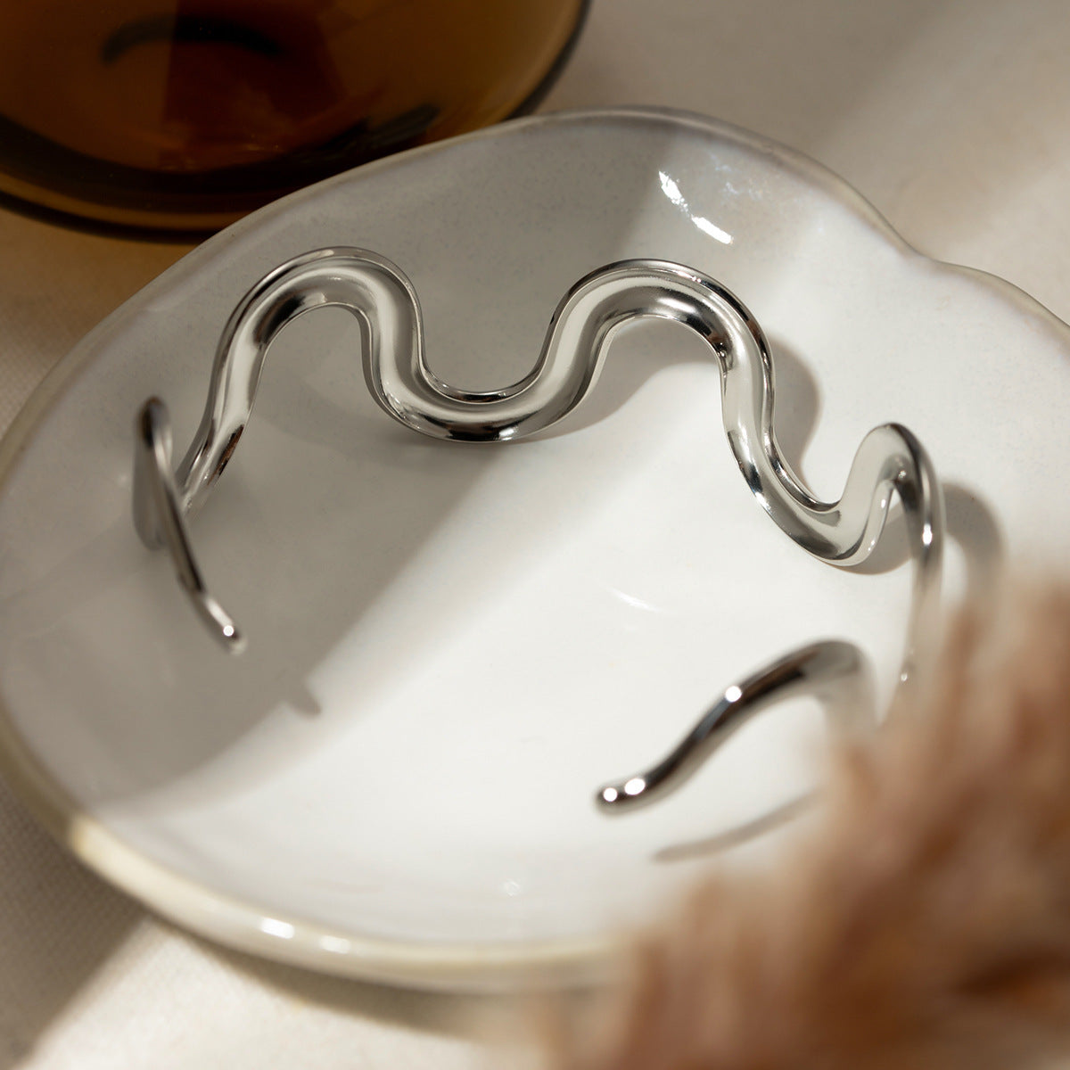 European And American INS Style Titanium Steel Bracelet 18K Gold